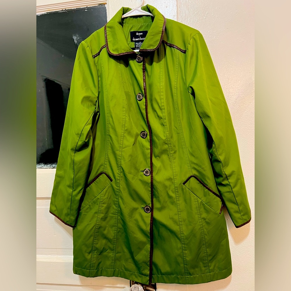 Vintage Dennis by Dennis Basso green coat size M